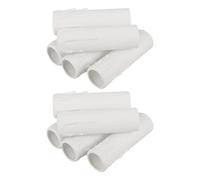 FRCOLOR Cubiertas de Velas para lámparas de araña 12 Piezas, Piezas de araña de PVC Blanco, seguras y eficientes para pasillos y dormitorios