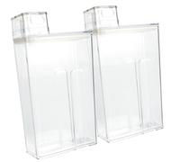 FRCOLOR Cubo De Loción Transparente Para Detergente De Ropa 2 Unidades Almacenamiento Grande Multiusos Para Lavadero Hogar Contenedor De Polvo Práctico Uso Doméstico