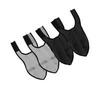 FRCOLOR Cubrezapatos Reutilizables para Peluquería, Transpirable y Antideslizante, Talla Grande, Protección contra Cortes de Tijera, 2 Pares en Gris Claro y Gris Oscuro, Funda para