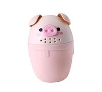 FRCOLOR Cucharón Para Baño De Niño Niña Con Diseño De Cerdito Rosa Coral Cucharón Para Lavar Cabeza Regadera Multiusos Para Baño y Jardín Capacidad Grande y Duradera