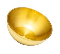 FRCOLOR Cuenco de Agua Budista de Latón Grande, Vasija Ritual para Ofrendas, Cuenco de Adoración Tibetano Base Plana, Suministro Religioso Adecuado para Ritos del Agua y Decoración Hogar