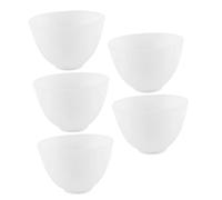 FRCOLOR Cuenco de Silicona para Preparar Mascarillas Faciales 5 Piezas Tazón Anticaída Mediano Fácil de Sostener Salones Profesionales