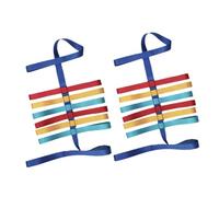 FRCOLOR Cuerda para Caminar Niños Pequeños 2 Piezas, Correa de Tracción Segura y Colorida, Material Cómodo para Actividades al Aire Libre y Guardería, Adecuado para Grupos Infantiles