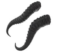 FRCOLOR Cuernos de Oveja Artificiales para Disfraz de Cosplay Cuernos de Plástico para Diadema DIY Accesorios para Disfraces de Halloween Materiales de Maléfica