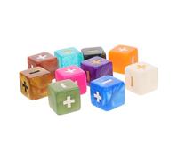 FRCOLOR Dados Matemáticos Educativos para Niños, Tamaño Estándar, Material Plástico Seguro, Dados De Signos De Computación para Enseñanza Matemática Aula, Juego Educativo 10 Piezas