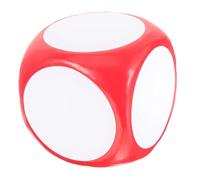 FRCOLOR Datos De Espuma Redondeados Hechos a Mano para Niños Tamaño 15 Cm Color Rojo Juego De Dados Educativos y Recreativos Ideales para Actividades Escolares y Fiestas Set DIY Blanco