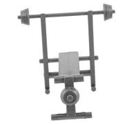 FRCOLOR De Equipo De Fitness Miniatura para Casa De Muñecas Incluye Mancuerna y Banco De Pesas para Decoración Infantil y Juguete Educativo