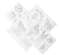 FRCOLOR de Estabilizador de Bordado Soluble en Agua 4 Hojas Papel Estable para Proyectos de Costura para Ropa y Lienzo de Algodón en Manualidades y Bordado