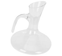 FRCOLOR Decantador de Boca Inclinada para Vino Tinto de Vidrio de 1800ml, Fácil de Verter y Limpiar, Diseño Elegante Adecuado para Uso en Casa o Bar