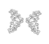 FRCOLOR Decoración de Zapatos de Boda Accesorios de Gemas de Imitación y Perlas Falsas Pinzas con Diseño Floral para Zapatos de Novia Adornos de Cristal Brillante de Vestir Hebillas