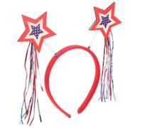 FRCOLOR Decoración Del Día De Los Caídos Recuerdo Para Tocados Temáticos Para Niñas Diadema Patriótica Banda Para La Cabeza Nacional De La Independencia Diademas Para El Cabello