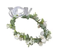 FRCOLOR Delicada de Flores de Eucalipto para Bodas Fiestas Diademas de Moda para Mujer Hermosa Tocado de Novia Floral Decorativa Ligera