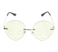 FRCOLOR Delirio Gafas De Sol De Festival Para Mujer Gafas De Sol Originales Conformado Gafas De Sol Mujer Favores De Fiesta Adulto Anteojos De Fiesta Disco Condujo Green Ordenador Personal