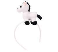 FRCOLOR Diadema de Animal con Forma de Caballo, Bonita Diadema de Año Nuevo, Aro de Pelo de Felpa para Adultos, Color