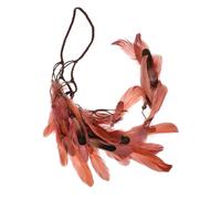 FRCOLOR diadema de banda de pelo gitana para el cabello de novia bohemios hair topper handmade ropa tocado de pluma accesorios para el cabello bohemio diadema venda Perder