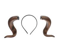 FRCOLOR Diadema De Cuerno De Oveja Gótica Para Cosplay De Halloween Accesorio De Cuernos De Pu Para Disfraz De Fiesta Para Hombres y Mujeres