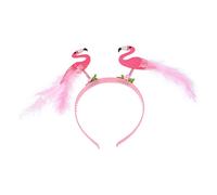 FRCOLOR diadema de flamenco aro de pelo de flamenco banda de pelo de flamenco fiesta de flamencos mujer boppers de cabeza de flamenco diademas de flamenco el plastico rosa