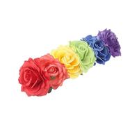 FRCOLOR Diadema de Flores para Fiesta Accesorio para El Cabello Diadema Nupcial Accesorio para Fotos Rosas Simuladas Accesorio para Fotos Junto al Mar para Carnaval Festivo