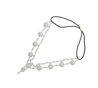 FRCOLOR Diadema De Flores Para Mujer Tocado De Perlas Banda Cómoda Para El Cabello