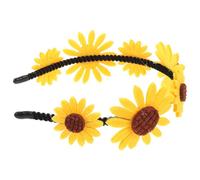 FRCOLOR Diadema de Girasol para Niñas Banda Elástica Floral Accesorio para Diseño Cómodo y Seguro para Diario y Actividades al Aire