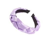 FRCOLOR Diadema De Moda Trenzada Morada Para Mujer Tamaño Medio Accesorio Para Cabello Fiesta y Uso Diario