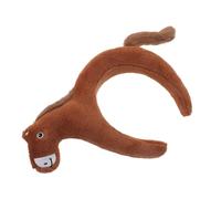 FRCOLOR Diadema de Peluche Marrón Diseño de Caballo Ajustable Adultos, Accesorio para Fiestas del Año Chino 2026, Diadema de Celebración y Decoración Festiva