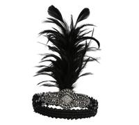 FRCOLOR Diadema De Plumas Años Mujer Accesorio Cabello De Cóctel Para Boda Fiesta y Disfraces Locos Años