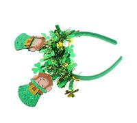 FRCOLOR Diadema De Rayas Verdes Disfraces Del Día De San Patricio Para Mujer Boys St. Disfraz Del Día De Patrick St Diadema Calle. Diademas De Patrick Green Paño Brillante