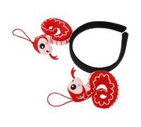 FRCOLOR Diadema de serpiente diadema festiva ligera disfraz de serpiente diadema de tela de dibujos animados aro de pelo de animal accesorios de serpiente joyería el plastico rojo