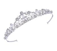 FRCOLOR Diadema De Tiaras Para Mujer Tocado De Quinceañera La Novia Princesa Diademas De Boda Para La Novia Sirena Medallón Pastel Ser Decoración Aleación De Zinc Silver