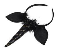 FRCOLOR Diadema de Unicornio Creativa para Accesorio de Fiesta Cosplay Negro Decoración y Atractiva para Fiestas y Representaciones