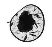 FRCOLOR Diadema de Velo con Plumas Elegante para Bodas y Fiestas, Cómoda y Retro