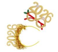 FRCOLOR Diadema Decorativa Festiva para Nochevieja Aro Brillante Cabello Diademas Navideñas para Niñas para Fiestas de Año