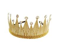 FRCOLOR Diadema Dorada Decorativa con Gemas de Imitación para Niñas para Fiestas y Eventos Especiales