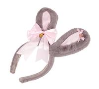 FRCOLOR Diadema Elegante Con Orejas Y Lazo Para Mujer Banda Para El Pelo A La Moda Accesorio Para Fiesta De Pascua Broche Para El Pelo