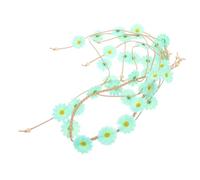 FRCOLOR Diadema Floral Hippie Ajustable para Mujer de Flores de Girasol con Cuentas Accesorio y Resistente para Fiestas y Festivales