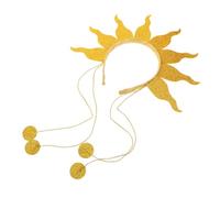 FRCOLOR Diadema Naranja Brillante para Halloween y Carnavales con Purpurina, Tela No Tejida y Plástico, Accesorio Luminoso para Fiesta y Disfraz Creativo