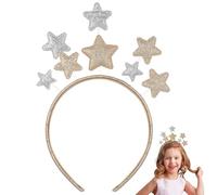 FRCOLOR Diadema Navideña con Estrella de Cinco Puntas Y Purpurina. Ideal para Fiestas Navideñas, Año Nuevo, Cumpleaños Y Otras Celebraciones.