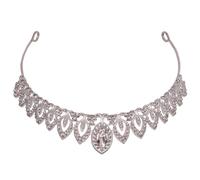 FRCOLOR Diadema Nupcial Nupcial Coronas De Boda Para La Novia Coronas De Desfile Para Mujeres De Cumpleaños Para Mujer Tiaras y Coronas De Boda Silver Aleación