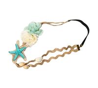 Frcolor - Diadema para mujer, banda para el cabello con hermosas conchas y estrella de mar, accesorios para el pelo