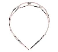 FRCOLOR Diadema Vintage Estilo Francés Azul de Acetato con Diseño Geométrico Banda Decorativa para Ducha y Lavado Facial Accesorios para Cabello de Mujer y Niñas