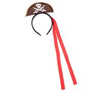 FRCOLOR Diadema y Accesorios Fotográficos Marrón para Halloween de Pirata con Diseño Elástico y Estilo Unisex Adecuado para Fiestas Temáticas