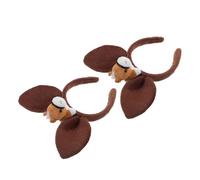 FRCOLOR Diademas de Disfraz Orejas de Caballo 2 Piezas, Accesorio de Cosplay Unisex de Peluche Suave y Transpirable, Juego de Rol para Fiestas, Carnaval y Celebraciones Escolares
