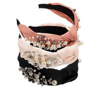 FRCOLOR Diademas De Perlas Retro Bandas Para El Cabello Elegantes y Versátiles