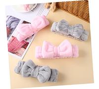 FRCOLOR Diademas de Spa para Lavado Facial Set de 4 Talla Elásticas para Mujeres Textil Ducha y Maquillaje