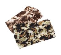 FRCOLOR Diademas Deportivas para Mujer de Poliéster Elásticas y Antideslizantes, 2 Unidades Diseño Tie-Dye, Ideales para Yoga y Actividades Fitness
