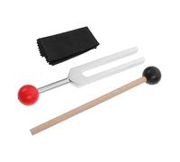 FRCOLOR Diapasón de Aleación de Aluminio con Martillo Bolsa Paño de Limpieza Instrumento Manual para y Sanación