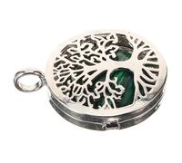 FRCOLOR Dije Artesanal Árbol Vida Piedra Sintética Color Pavo Real, Colgante De Aleación, Amuletos Para Hacer Joyas, Pulseras y Collares, Pequeño Accesorio Versátil Para Creación De Joyería