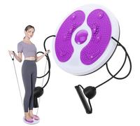 FRCOLOR Disco Giratorio Púrpura con Diseño Compacto para Cintura y Plástico Resistente, Máquina de Torsión para Entrenamiento Abdominal en Casa y Fitness