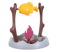 FRCOLOR Dispensador de Golosinas para Gatos Tipo Rompecabezas Giratorio Diseño de Carne Parrilla, Juguete Interactivo de Abs para Interior Que Potencia Inteligencia y Ejercicio